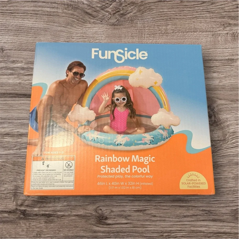 Funsicle Rainbow Magic Shaded Pool - Picture 1 of 4